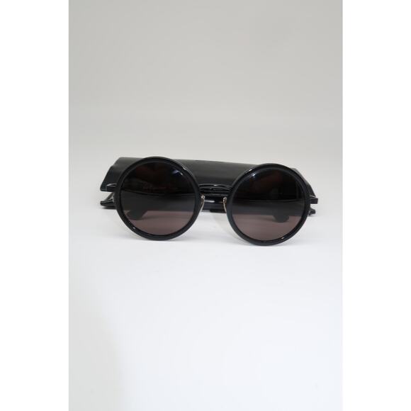 Saint Laurent SL 136 COMBI-002 Round Unisex Sunglasses in Black main image 4